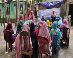 সচেতনতামূলক উঠান বৈঠক, মেহের আলী পাটওয়ারী বাড়ি, ওয়ার্ড নং-০৭ কাছিয়াড়া,পৌরসভা ফরিদগঞ্জ, চাঁদপুর।